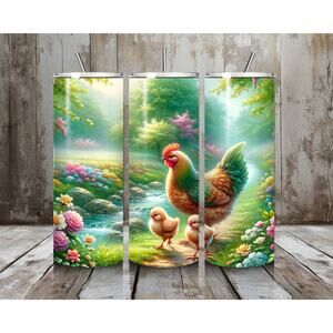 Chicken Family Tumbler 20 oz